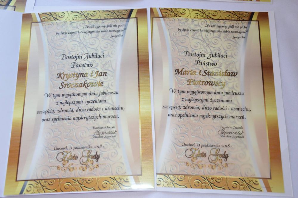 Jubileusze Małżeństw - 2018