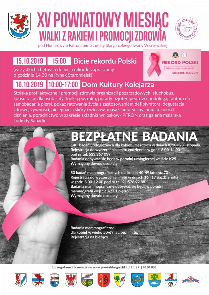 XV Powiatowy Miesiąc Walki z Rakiem