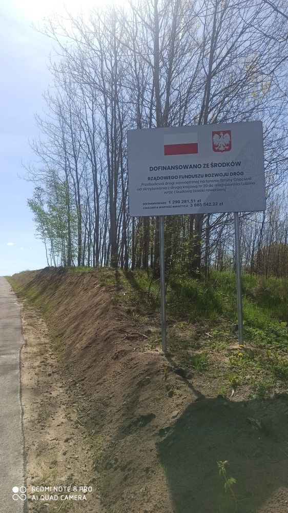 Przebudowa drogi wewnętrznej do miejscowości Lublino