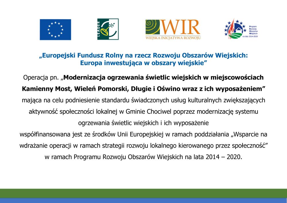Modernizacja ogrzewania świetlic wiejskich
