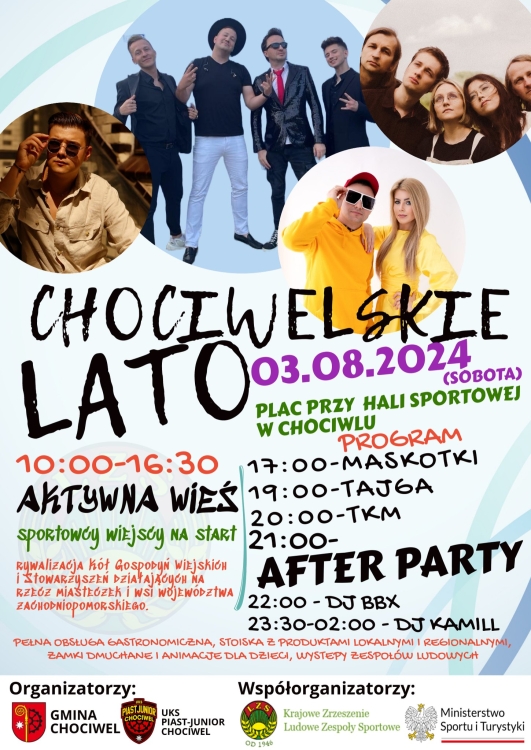 Burmistrz Chociwla zaprasza na "Chociwelskie Lato 2024"