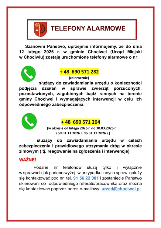 Telefony alarmowe